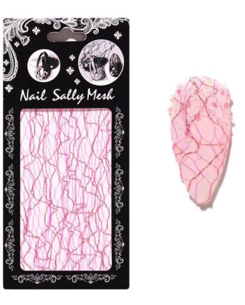 Nail Art Mesh   Pink Guld