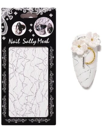 Nail Art Mesh   Sølv
