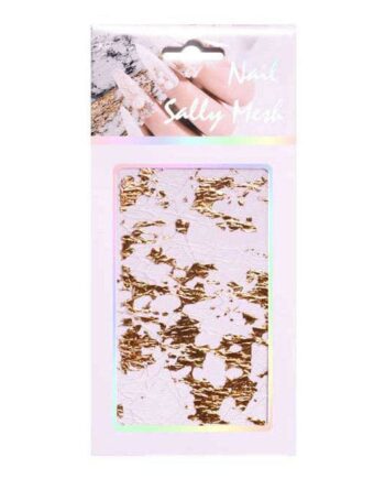 Nail Art Mesh    Bladguld  Guld