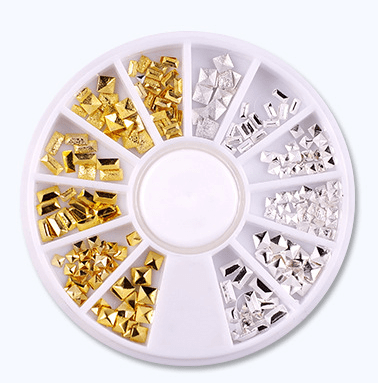 Nail Art Nitter Gold Silver