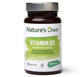 Natures Own Vitamin D3 Vegan 60 Tab