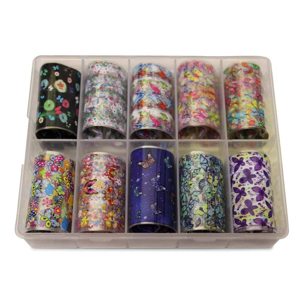 Neglefolie   Sommerfugle Motiver   Transfer Neglefolie Til Nail Art