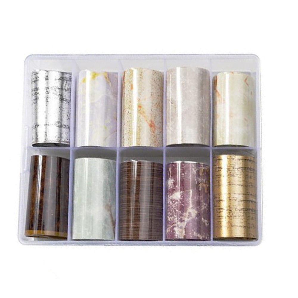 Neglefolie Træ Marmor Motiver Transfer Neglefolie Til Nail Art