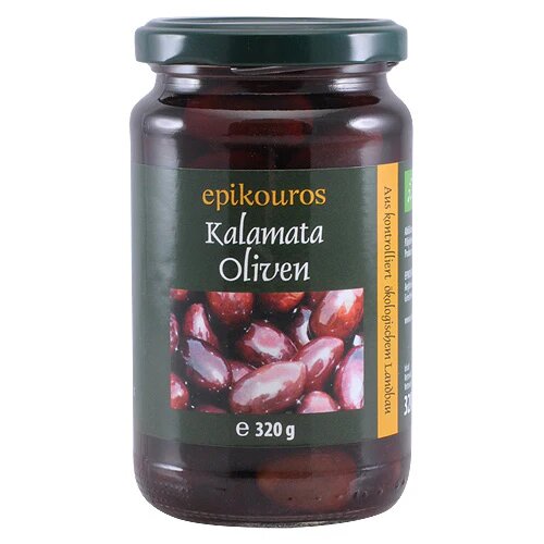 Oliven Kalamata    Sten øko  320 Gram
