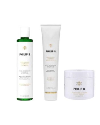 Philip   Peppetmint Avocado Shampoo 220ml   Conditioner 178ml   Scalp Scrub 236ml