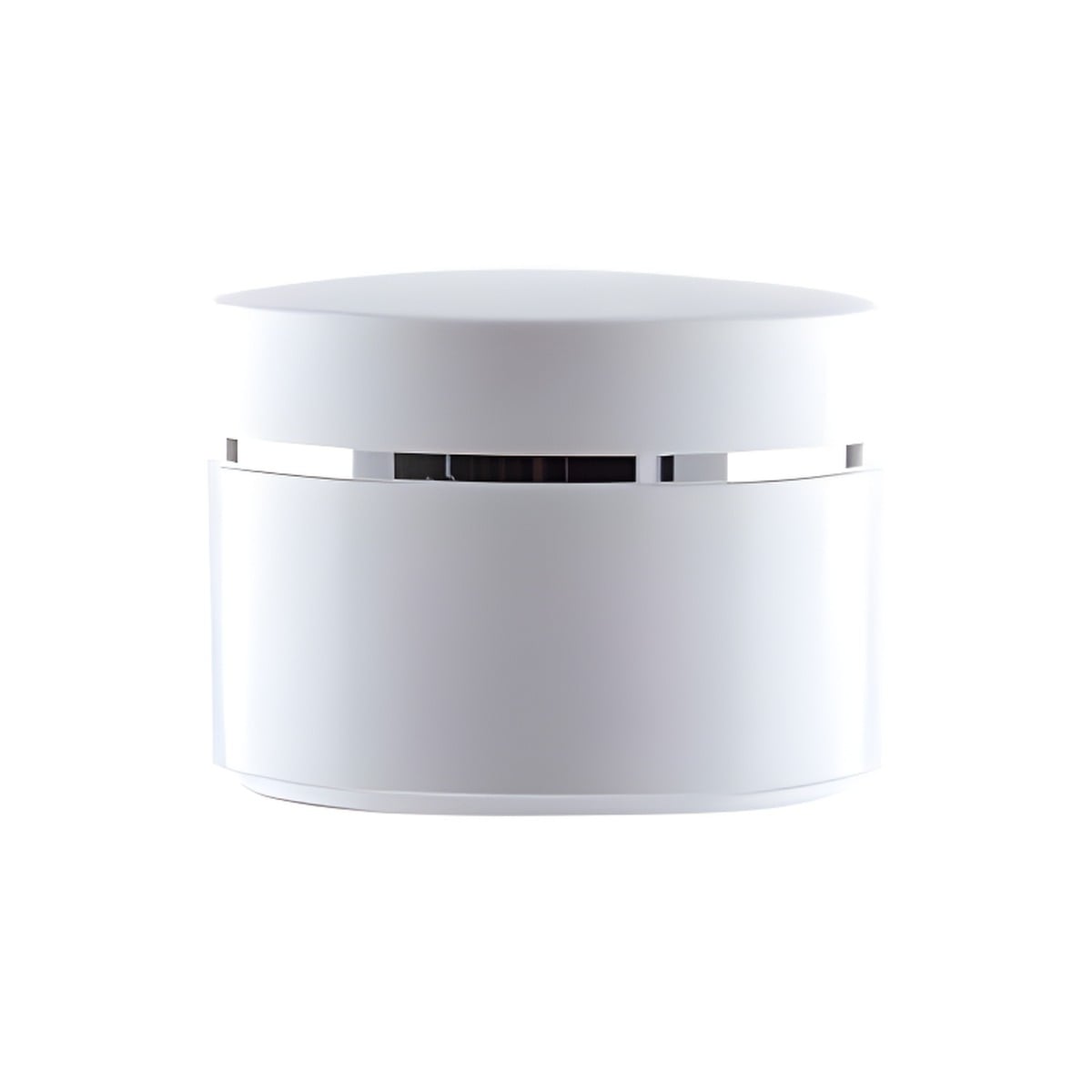 50 Ml Hvid Creme Bøtte Med Sølv Ring