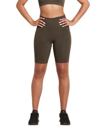 Quot  High-waist Shorts Dark Olive Str  Xs Motivate   Stk