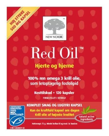 Red Oil Omega-  Krill Olie 120 Kapsler