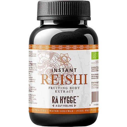 Reishi Instant Svampe-ekstrakt Pulverform økologisk 40 Gram