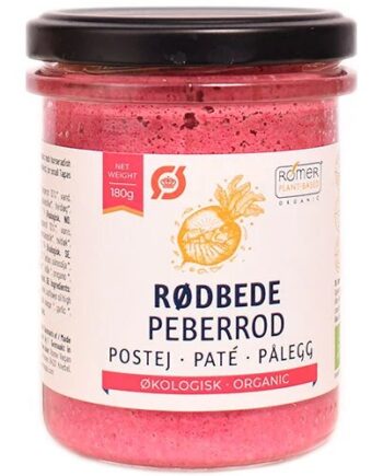 Rødbede   Peberrod Postej øko  180 Gram