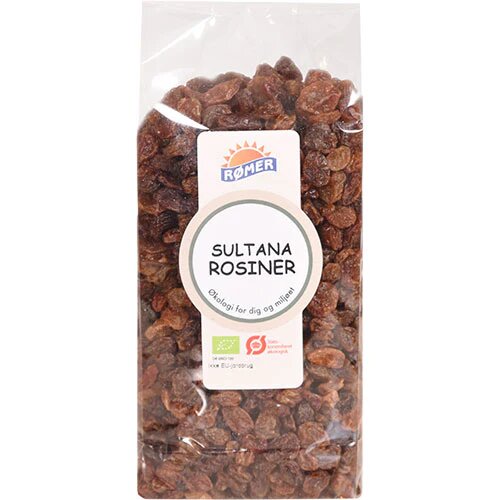 Rosiner Lyse Sultana øko  500 Gram