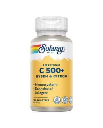 Solaray  -vitamin C500  Hyben  Citron 100 Tabletter