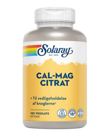 Solaray Cal-mag Citrat 180 Kapsler