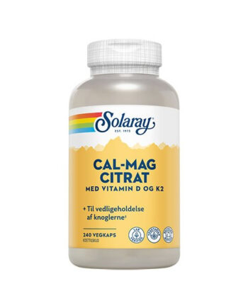 Solaray Cal-mag Citrat     - Og K2-vitamin 240 Kaps