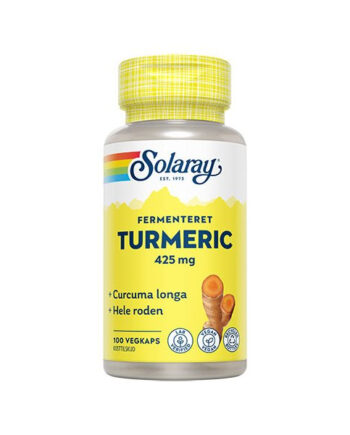 Solaray Turmeric Fermenteret 100 Kapsler