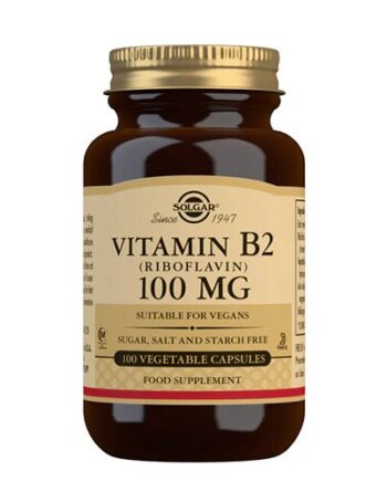 Solgar B2 Vitamin 100 Mg Riboflavin 100 Kapsler