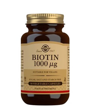 Solgar Biotin 1000ug 50 Kapsler