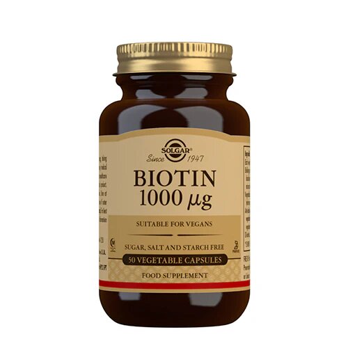 Solgar Biotin 1000ug 50 Kapsler