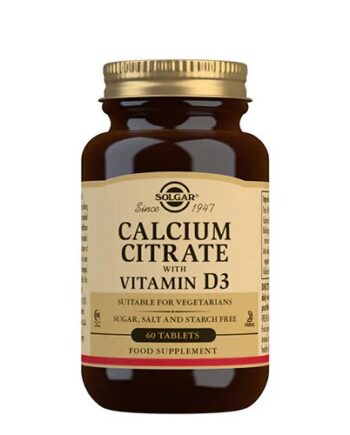 Solgar Calcium Citrate D3 60 Tab