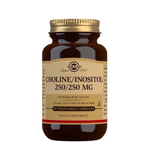 Solgar Choline Inositol 250 250 Mg 50 Kapsler
