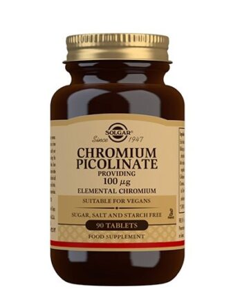 Solgar Chrom Picolinat 100mg  Chromium  90 Tabletter