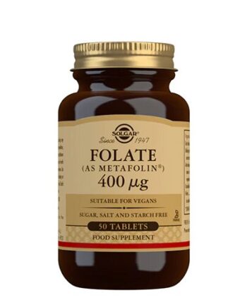 Solgar Folat  Metafolin  400ug 50 Tabletter