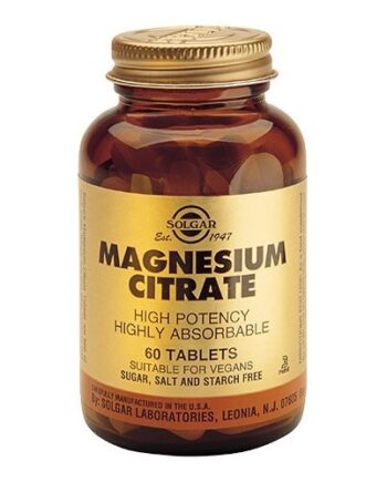 Solgar Magnesium Citrate 200 Mg 60 Tabletter