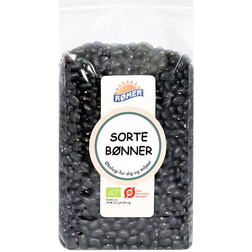 Sorte Bønner øko  500 Gram