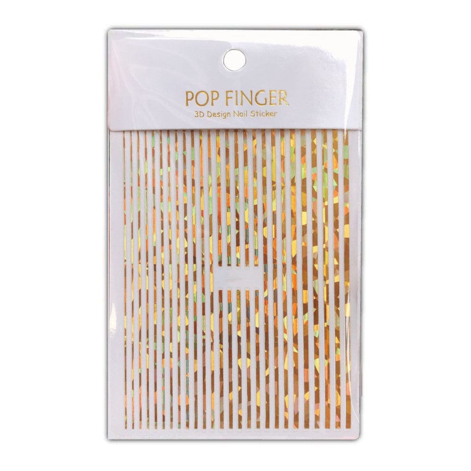 Striping Tape Guld Holographic Klistermærke Nail Stickers