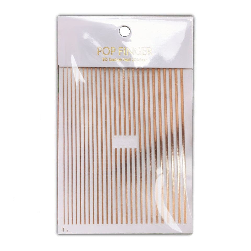 Striping Tape Rose Guld Klistermærke Nail Stickers Til Negle
