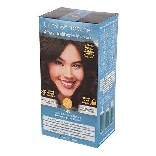 Tints Of Nature Hårfarve 4n Medium Brown 130ml