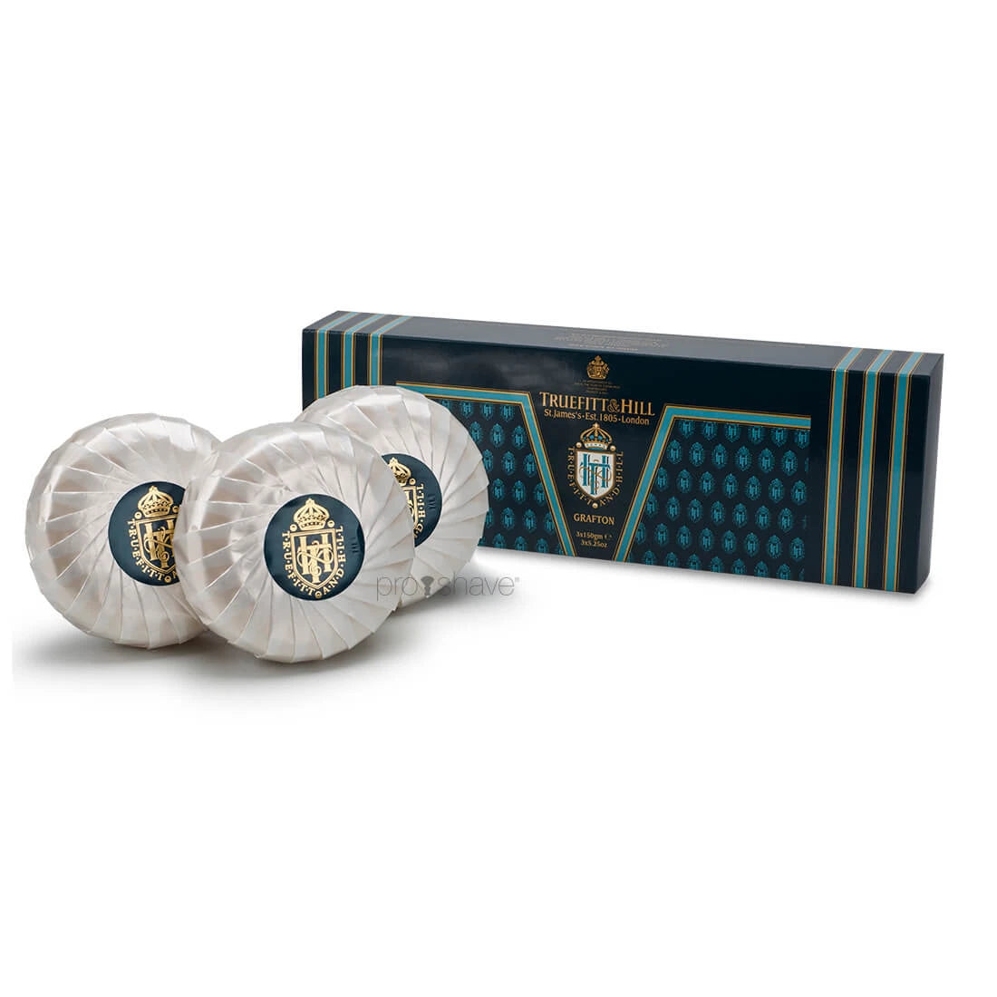 Truefitt   Hill Sæbe  Grafton  Triple-milled  3x150 Gr