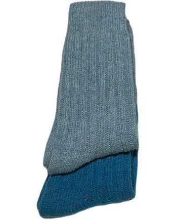 Tykke Merinostrømper Light Blue Turqouise 35 38   Par