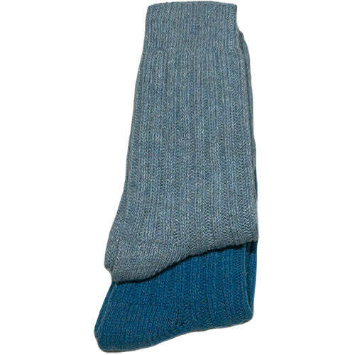 Tykke Merinostrømper Light Blue Turqouise 43 46