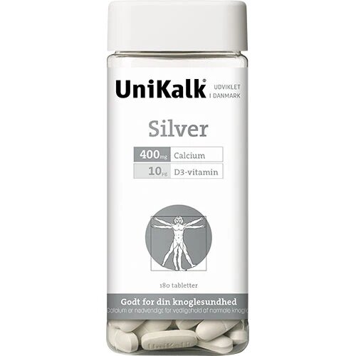 Unikalk Silver      Vitamin 180 Tabletter