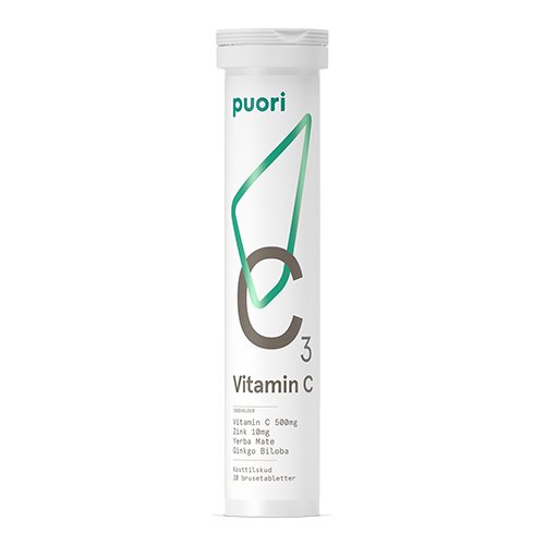 Vitamin C3 Brusetablet 20 Stk  Puori