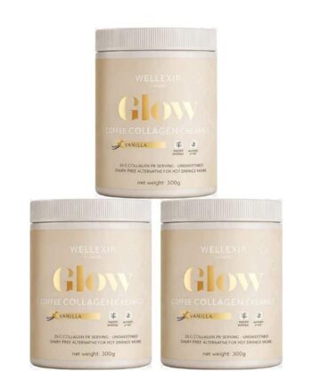 Wellexir Coffee Collagen Creamer Vanilla 60 Days X3