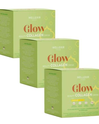 Wellexir Glow Beauty Drink Lemonade 30 Box X3