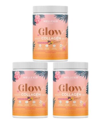 Wellexir Glow Beauty Drink Passionfruit 60 Days X3