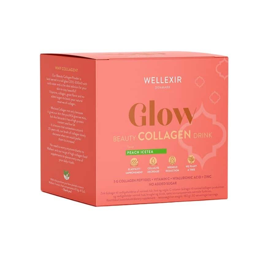 Wellexir Glow Beauty Drink Peach Ice Tea 30 Box