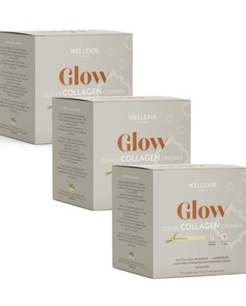 Wellexir Glow Coffee Creamer Vanilla 30 Sachet Box X3