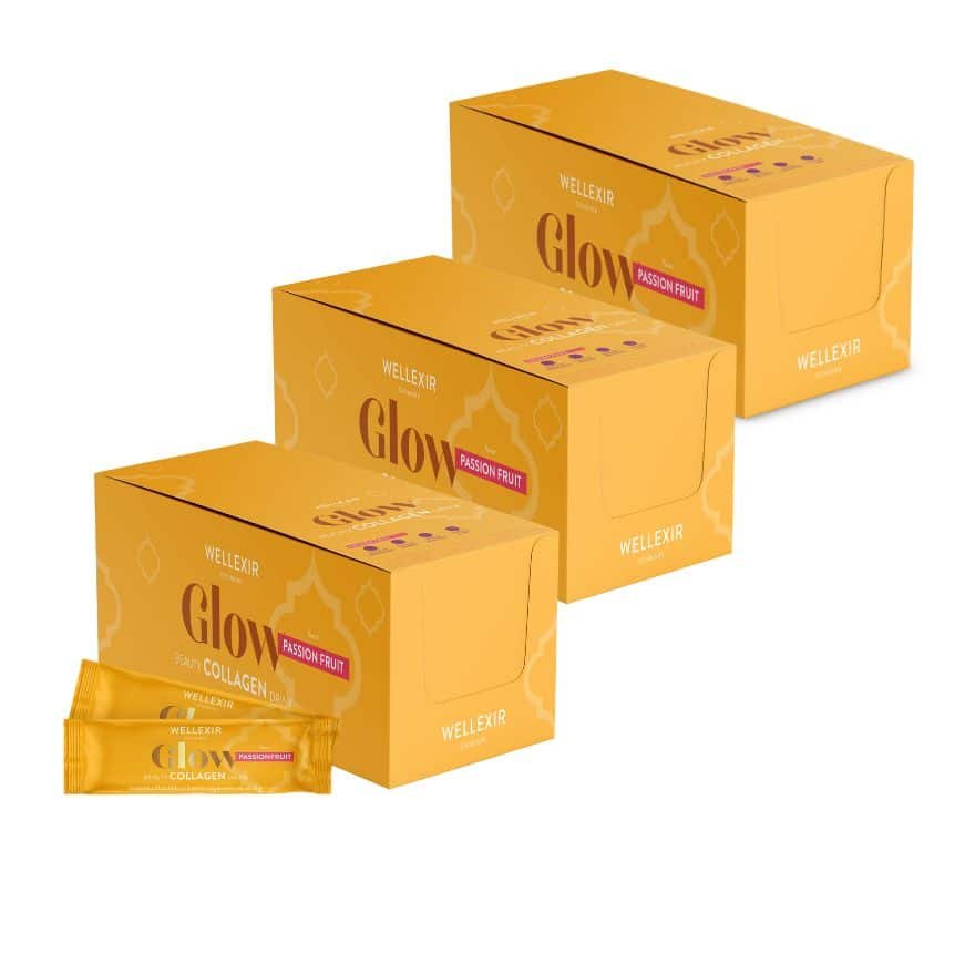 Wellexir Glow Passion Fruit 50 Sachet X3
