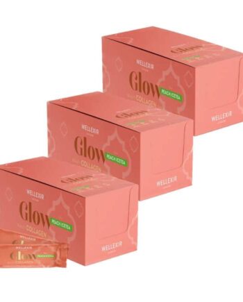 Wellexir Glow Peach Ice Tea 50 Sachet       X3