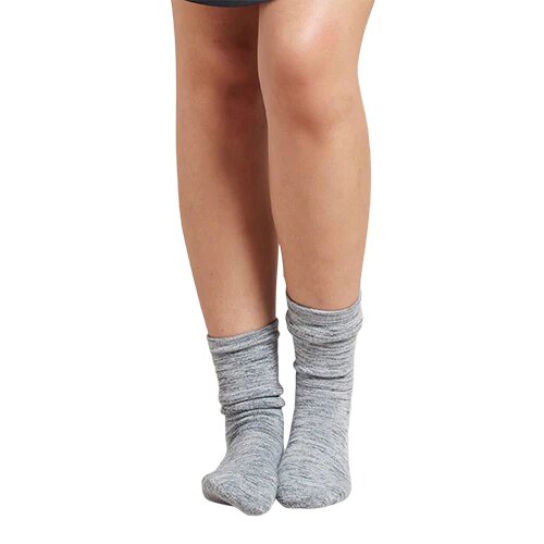 Women   Chunky Bed Sock Dove Storm Space Dye