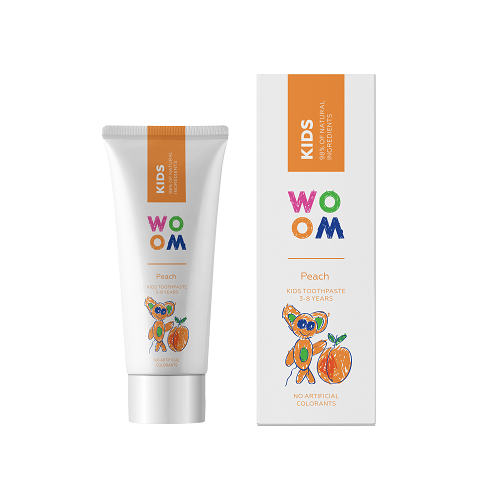 Woom Kids Børnetandpasta Med Ferskensmag     år   50 Ml