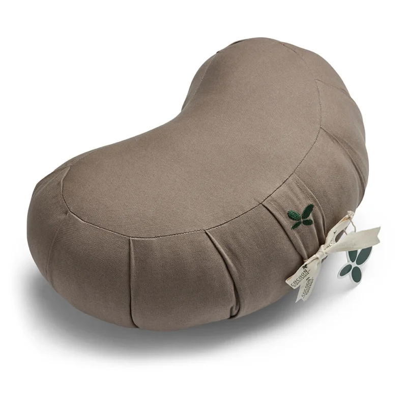 Zafu Halvmåne Meditationspude  Cool Grey