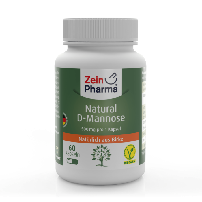 Zein Pharma Natural  -mannose 500 Mg 160 Vegetabilske Kapsler
