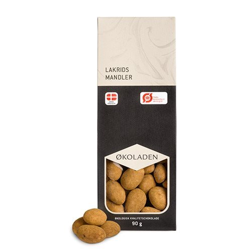 økoladen Lakridsmandler    90g